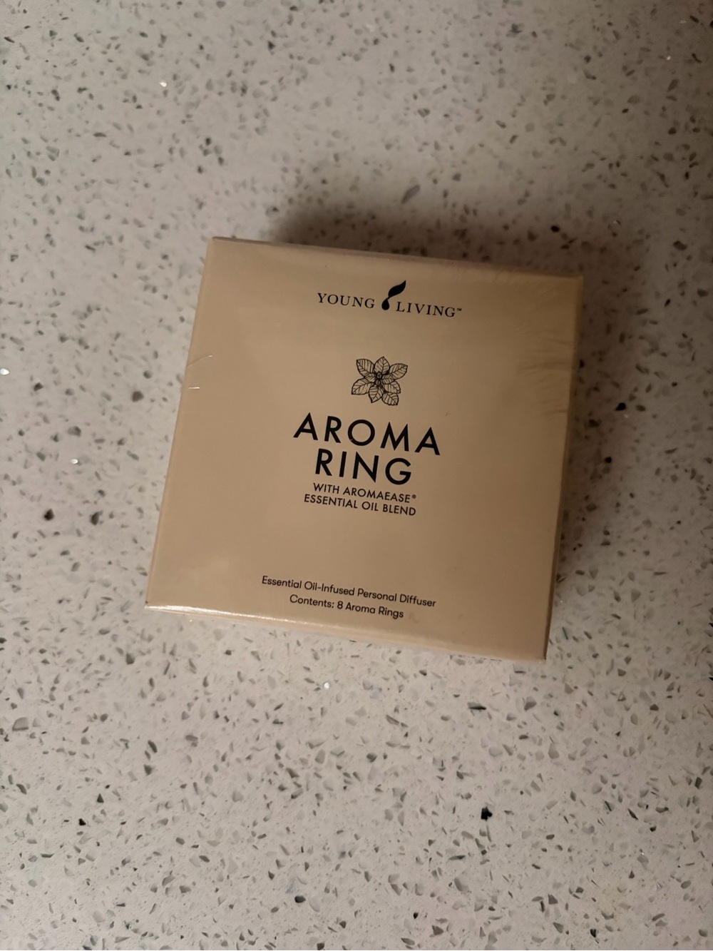 New unopened Young Living Aroma Ring - Beige Cream Travel Aroma Ring